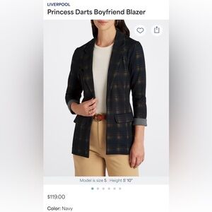 Liverpool Princess Darts Boyfriend Blazer